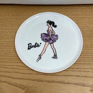 Vintage Barbie Plate Ballerina Plastic Melamine 6" Lunch Size Very Rare